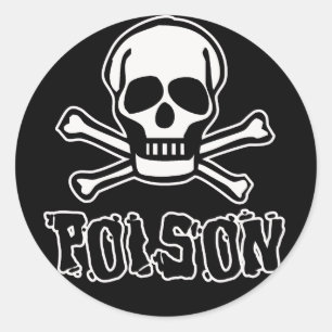 Sticker Rond Poison