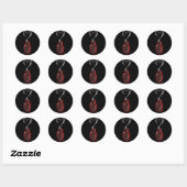 Sticker Rond poison d'amour (Feuille)
