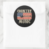 Sticker Rond Poison de Country Music (Sac)