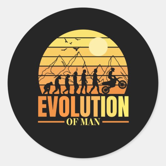 Sticker Rond Poison de Dirtbike Evolution Braaap (Devant)