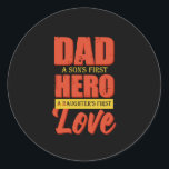 Sticker Rond Poison de Father | Papa Hero Love<br><div class="desc">Poison de Father | Papa Hero Love</div>
