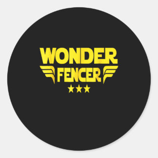 Sticker Rond Poison de Fencing | I Always Win All Match