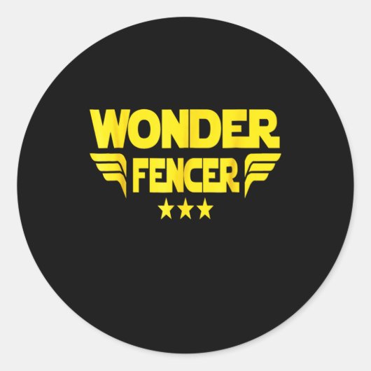 Sticker Rond Poison de Fencing | I Always Win All Match (Devant)