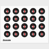 Sticker Rond Poison des Games Cool (Feuille)