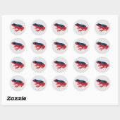 Sticker Rond Poison grenouille (Feuille)