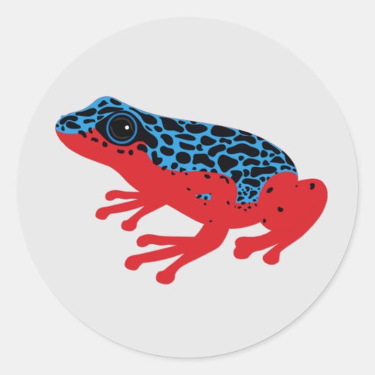 Sticker Rond Poison grenouille (Devant)