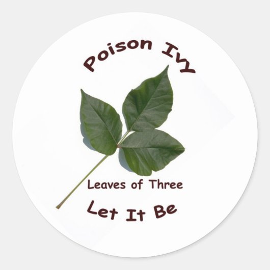 Sticker Rond Poison Ivy (Devant)