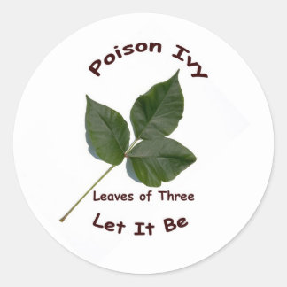 Sticker Rond Poison Ivy