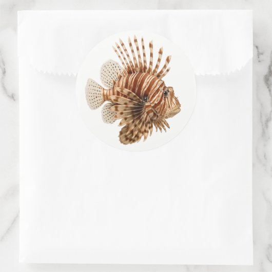 Sticker Rond Poisson (Sac)