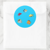 Sticker Rond Poisson (Sac)