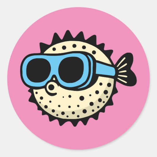 Sticker Rond Poisson (Devant)