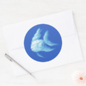 Sticker Rond Poisson (Enveloppe)