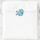 Sticker Rond Poisson 4 (Sac)