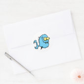 Sticker Rond Poisson 4 (Enveloppe)