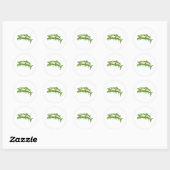 Sticker Rond Poisson Barracuda #4 (Feuille)