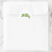 Sticker Rond Poisson Barracuda #4 (Sac)