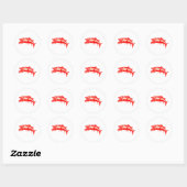 Sticker Rond Poisson Barracuda #6 (Feuille)