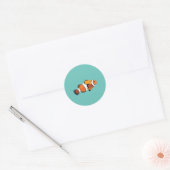 Sticker Rond Poisson clown (Enveloppe)