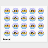 Sticker Rond Poisson cool - Loach clown (Feuille)