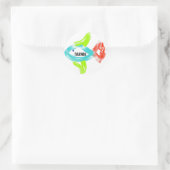 Sticker Rond Poisson darwin (Sac)