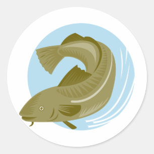 Sticker Rond poisson de l'atlantique