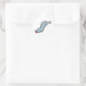 Sticker Rond Poisson d'eau douce Mad Arapaima (Sac)