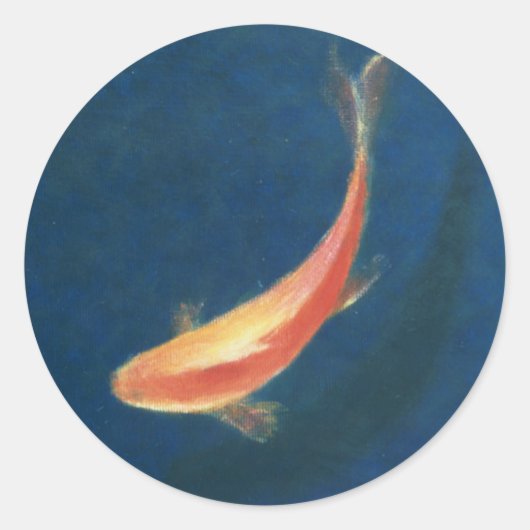 Sticker Rond Poisson d'or (Devant)
