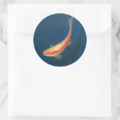 Sticker Rond Poisson d'or (Sac)