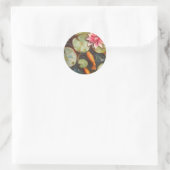 Sticker Rond Poisson D'Or Koi Pond Water Lys (Sac)