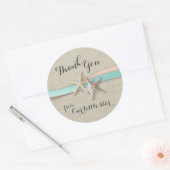 Sticker Rond Poisson et ruban (Enveloppe)