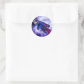 Sticker Rond Poisson Mandarin Goby (Sac)