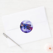 Sticker Rond Poisson Mandarin Goby (Enveloppe)