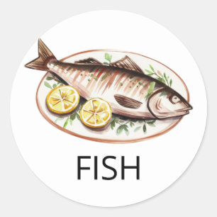Sticker Rond Poisson Mariage personnalisé professionnel Choix d