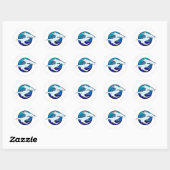 Sticker Rond poisson marteau (Feuille)