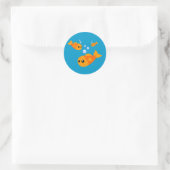 Sticker Rond Poisson mignon (Sac)