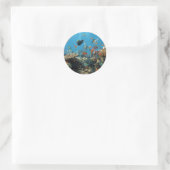 Sticker Rond Poisson rayé (Sac)