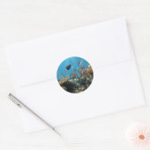 Sticker Rond Poisson rayé (Enveloppe)