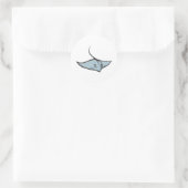 Sticker Rond Poisson Stingray (Sac)