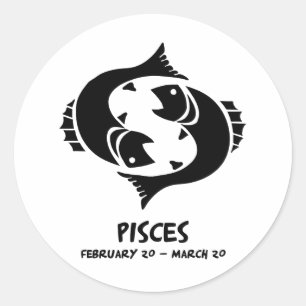 Sticker Rond Poissons