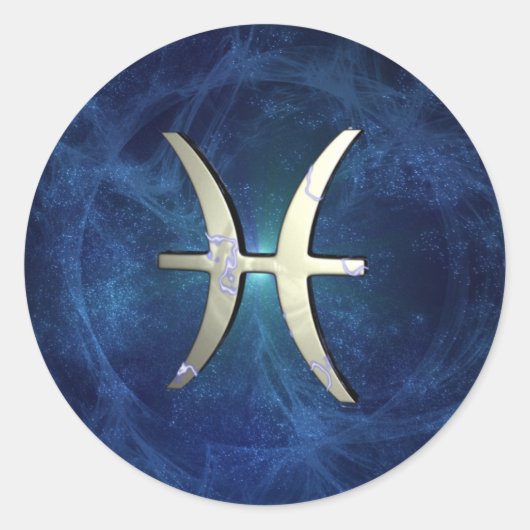 Sticker Rond Poissons (Devant)