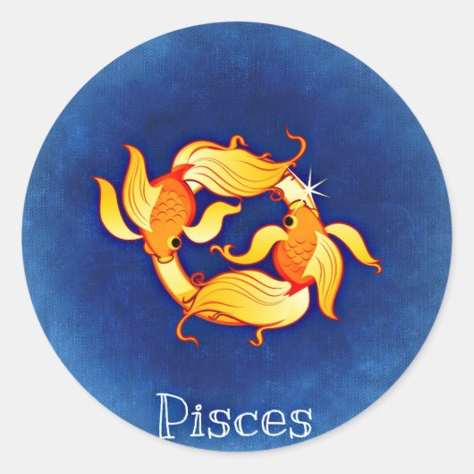 Sticker Rond Poissons (Devant)