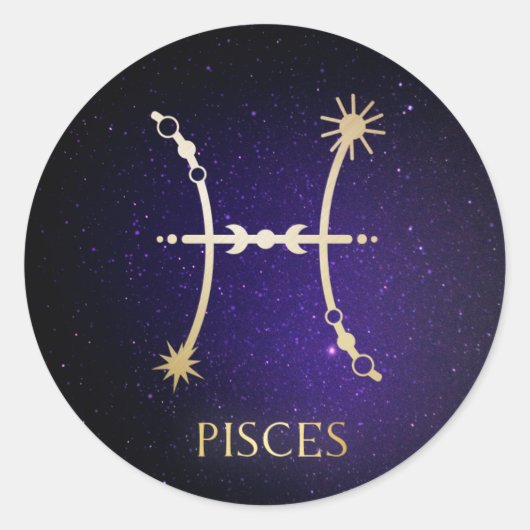 Sticker Rond Poissons (Devant)