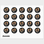 Sticker Rond Poissons (Feuille)