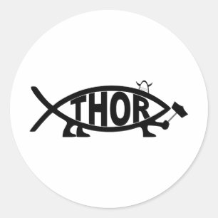 Sticker Rond Poissons de THOR