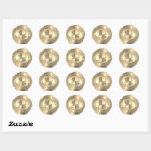 Sticker Rond Poissons d'or ♓ poisson - Panneau Zodiac (Feuille)