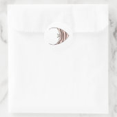 Sticker Rond Poissons mignons (Sac)