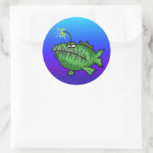 Sticker Rond Poissons Toothy (Sac)