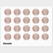 Sticker Rond Poissons Zodiac étoile Poisson Symbole Fleur Const (Feuille)