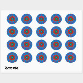 Sticker Rond Poissons Zodiaque (Feuille)