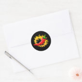 Sticker Rond Poivre avec flamme (Enveloppe)